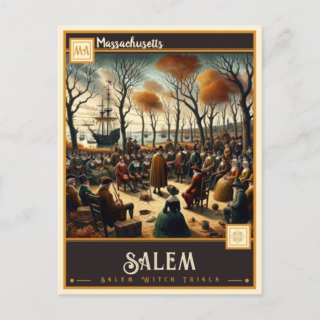 Postal Salem, Massachusetts | Vintage (Anverso)
