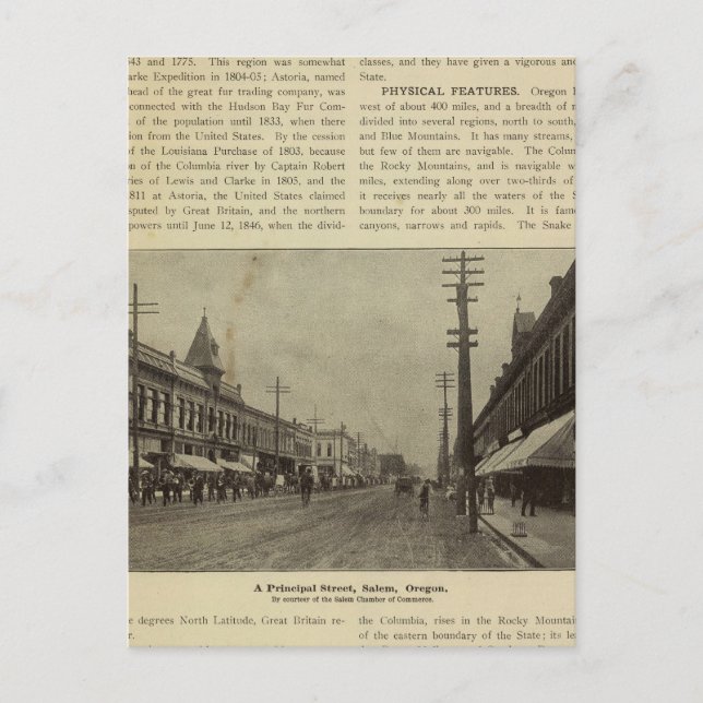 Postal Salem, o calle (Anverso)