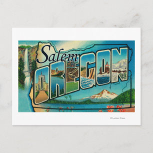 Postal Salem, OregónEscenas de letras grandesSalem, OR 2