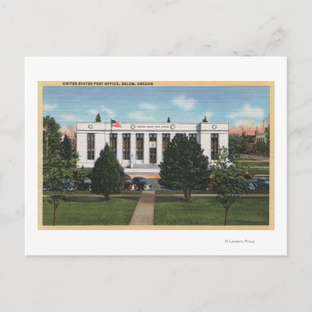 Postal Salem, OregonPost Office ViewSalem, OR (Anverso)