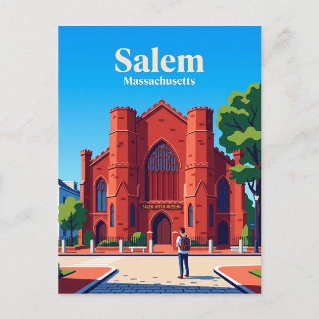 Postal Salem Witch Museum USA (Anverso)