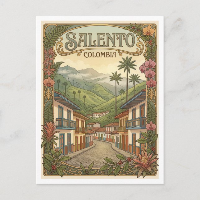 Postal Salento Colombia (Anverso)