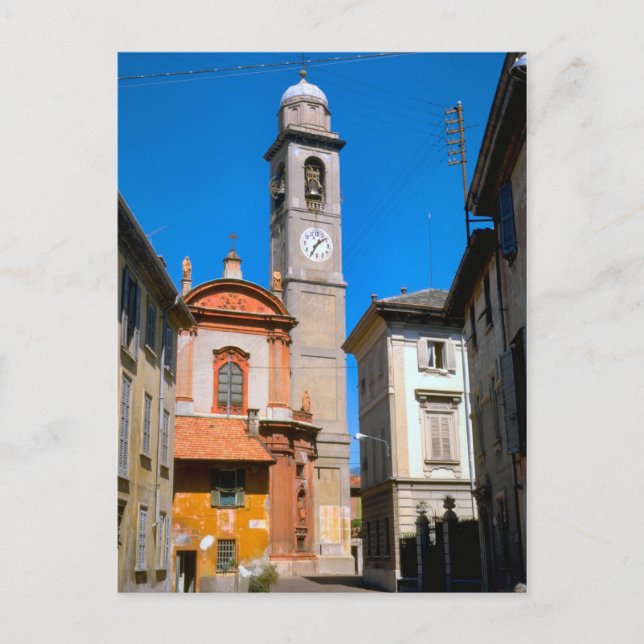 Postal Salerno, iglesia del pueblo (Anverso)