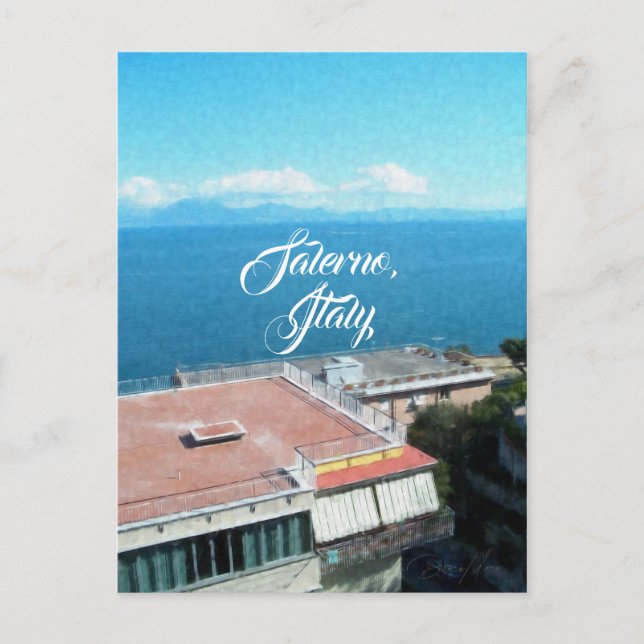 Postal Salerno Sur de Italia (Anverso)