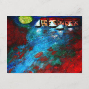 POSTAL SALIDA DE LA LUZ DE LA LUNA