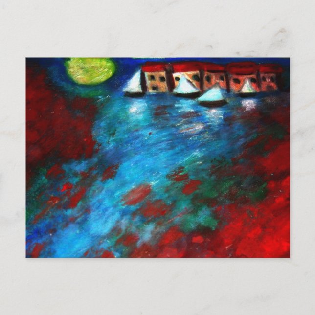 POSTAL SALIDA DE LA LUZ DE LA LUNA (Anverso)