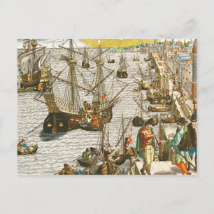 Postal Salida de Lisboa para Brasil