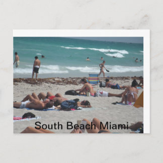 Postal Salida de playa de vacaciones de primavera.