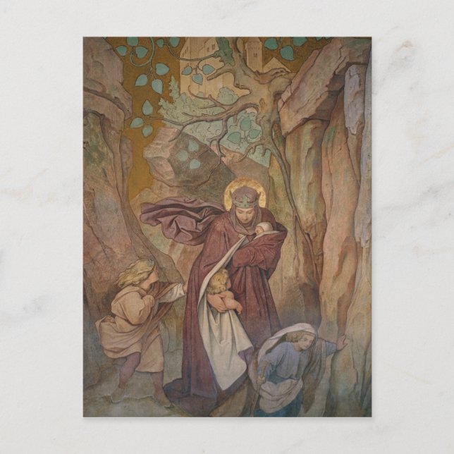 Postal Salida de San Elisabeth del Castillo de Wartburg (Anverso)