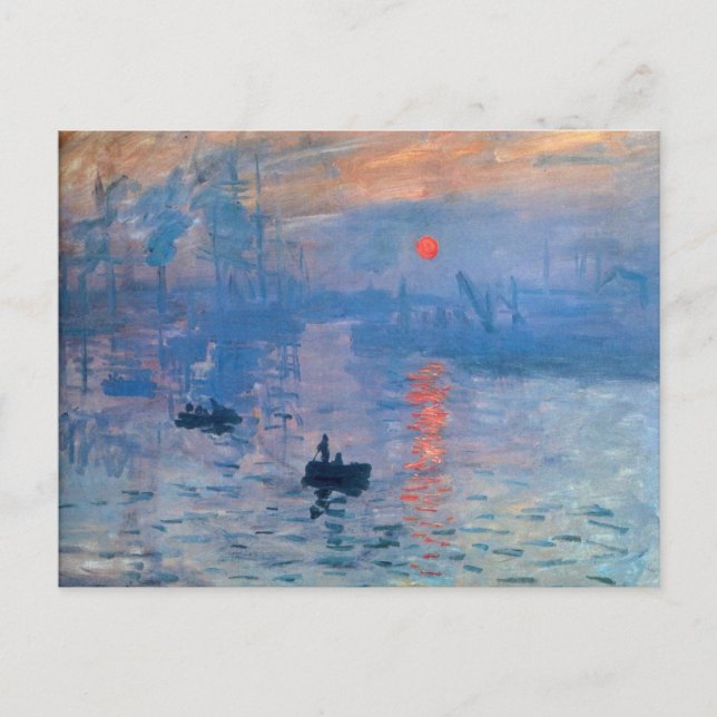 Postal Salida del sol - Claude Monet (Anverso)