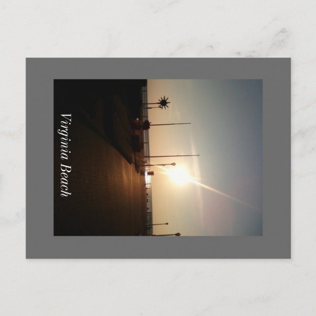 Postal Salida del sol de Virginia Beach (Anverso)