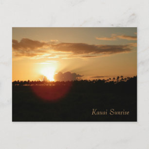 Postal Salida del sol del Hawaiian de Kauai