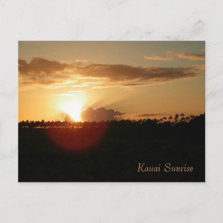 Postal Salida del sol del Hawaiian de Kauai