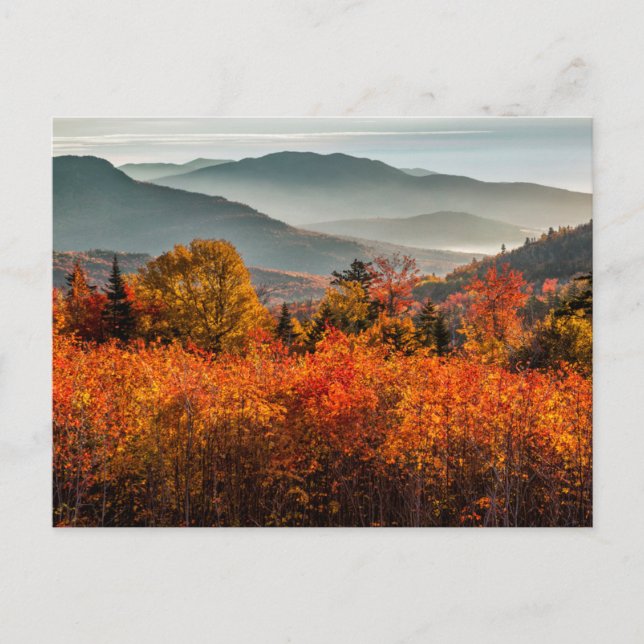 Postal Salida del sol Kancamagus Highway Overlook New Ham (Anverso)