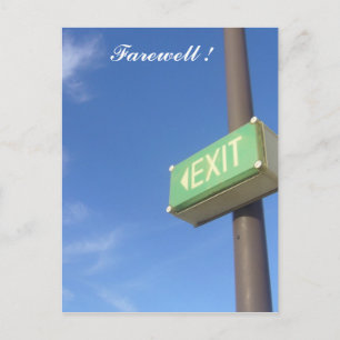 Postal salida despedida
