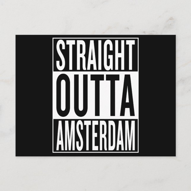 Postal salida directa de Ámsterdam (Anverso)