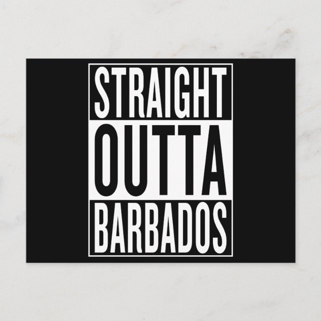 Postal salida directa de Barbados (Anverso)
