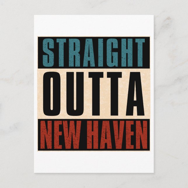 Postal Salida directa de New Haven Connecticut CT (Anverso)