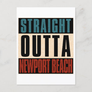 Postal Salida directa de Newport Beach California