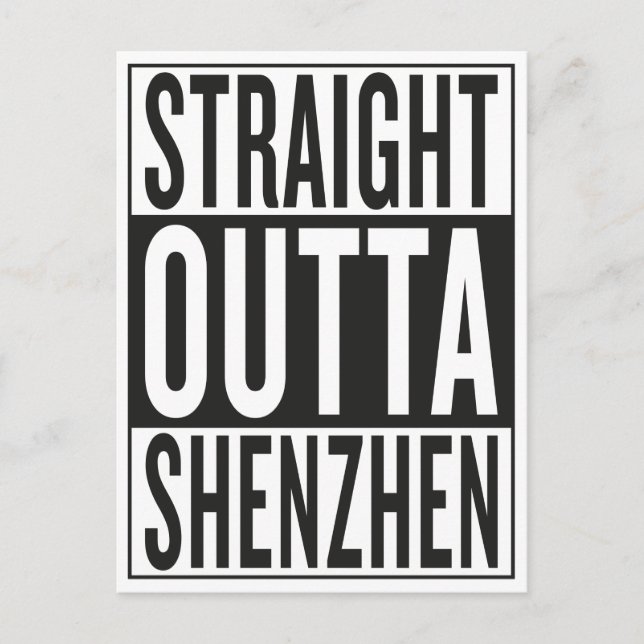 Postal salida directa de Shenzhen (Anverso)