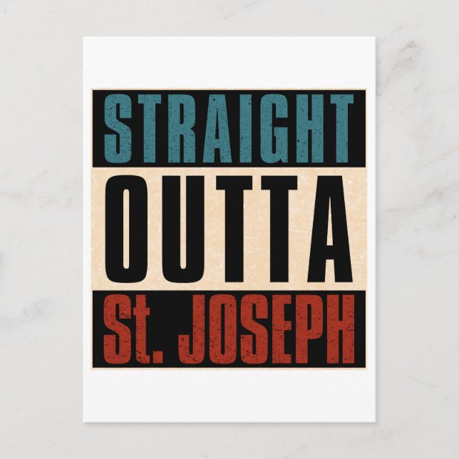 Postal Salida directa de St. Joseph Missouri MO (Anverso)
