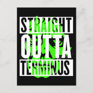 Postal Salida directa Terminus Zombie Funny