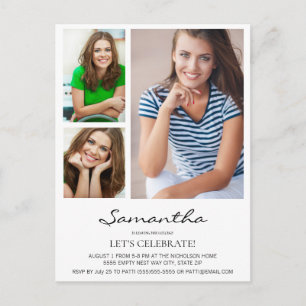 Postal Salida moderna para Fiesta de troncos universitari