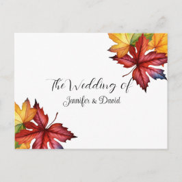 Postal Salida otoño RSVP Postcard