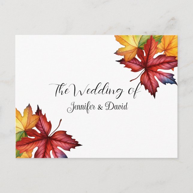 Postal Salida otoño RSVP Postcard (Anverso)