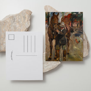 Postal Saliendo a Caballo   Lovis Corinth