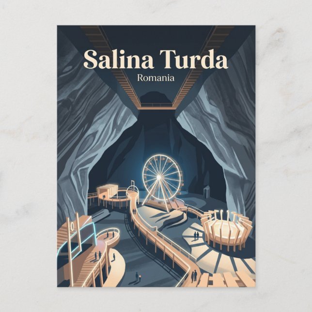Postal Salina Turda Rumania (Anverso)