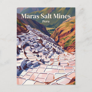 Postal Salineras de Maras Perú