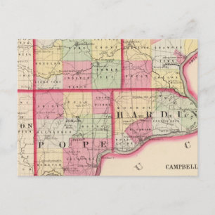 Postal Salino, Gallatin, Hardin, condados del Papa