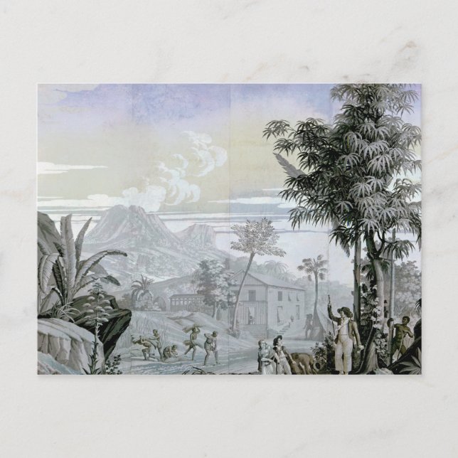 Postal Salir a caminar, ilustracion (Anverso)