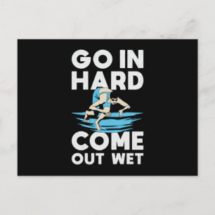 Postal Salir Con Dura A Nadar En El Agua