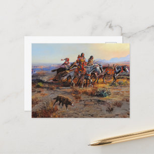 Postal Salir de Charles Marion Russell