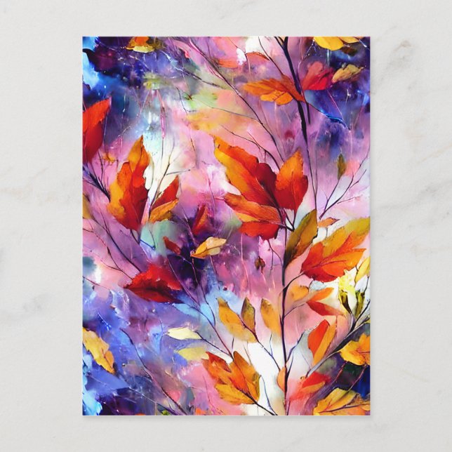 Postal Salir de pinceles singulares hiperdetallados (Anverso)