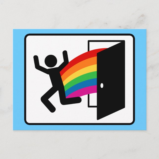 Postal Salir del Rótulo de salida (Anverso)