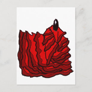 Postal Salir del sueño - llama del flamenco