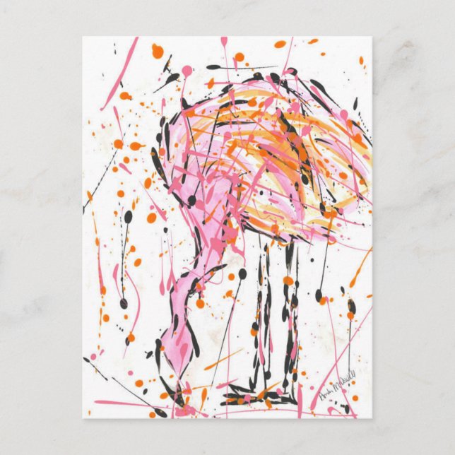 Postal Sally Flamingo (Anverso)