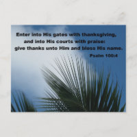 Salmo 100:4 Entrar en sus puertas...