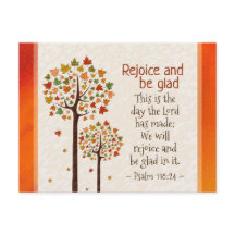 Salmo 118:24 Este es el día, Árboles de otoño