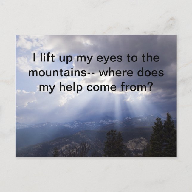 Postal Salmo 121 (Anverso)