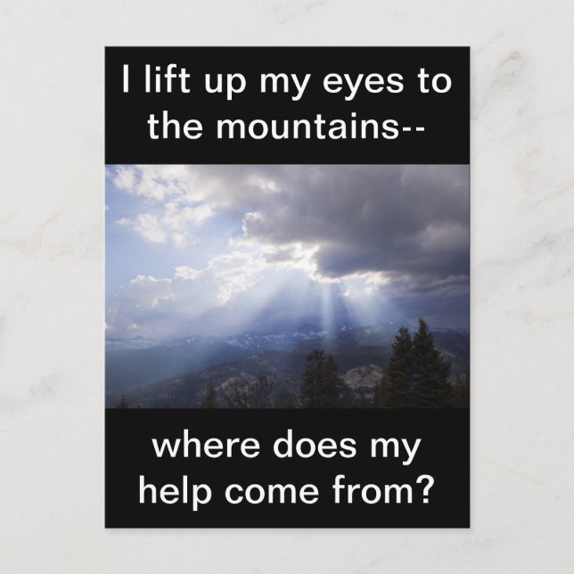 Postal Salmo 121 (Anverso)
