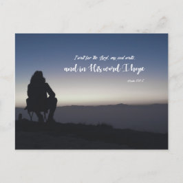 Postal Salmo 130:5 - Espero al Señor