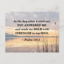 Salmo 138:3 Me hiciste la audaz puesta de sol sobr