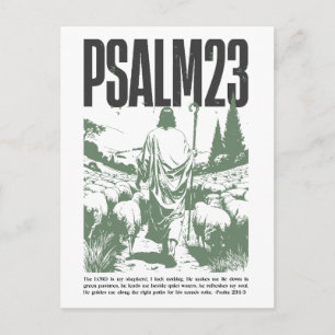 Postal Salmo 23:1-3 “El Señor Es Mi Pastor”