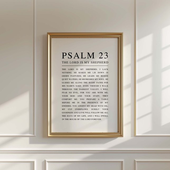 Postal Salmo 23 Biblia NKJV El Señor es mi Pastor (Subido por el creador)