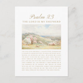 Postal Salmo 23 El Señor es mi Pastor