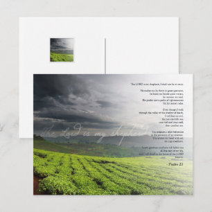 Postal Salmo 23 El SEÑOR es mi pastor - Biblia